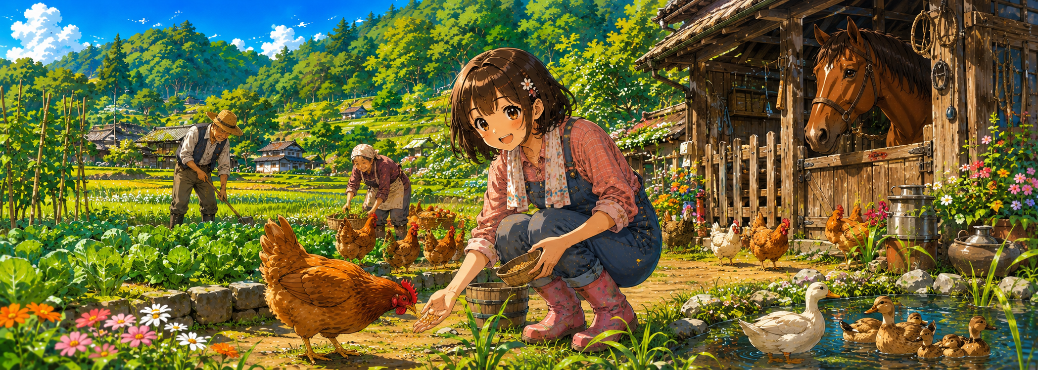 Farm Animals and Village